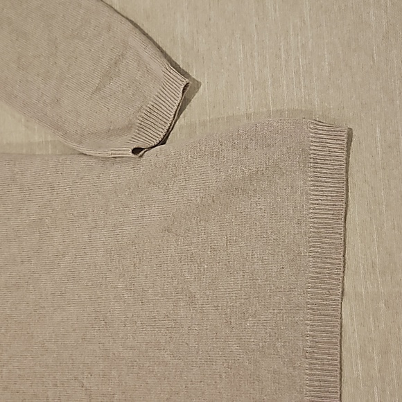 Pure Cashmere tan size S turtleneck sweater - Picture 5 of 9